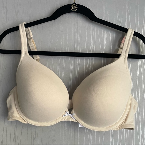 Cacique Bra Boost Plunge 40C Cotton Blend Tan - Picture 2 of 11